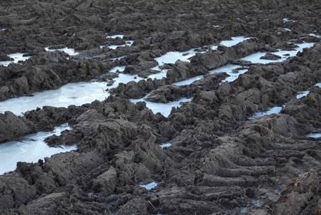Frozen mud